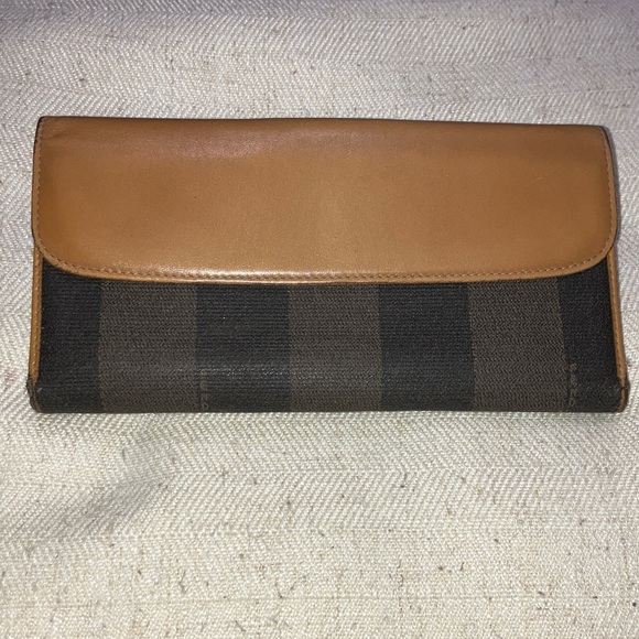 Fendi Pequin Stripe Long Wallet Vintage - Picture 3 of 15